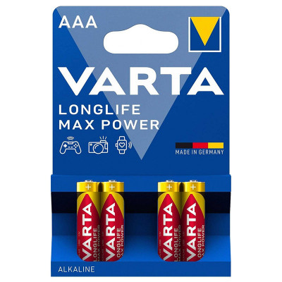 Baterie alcalina lr03 max power varta bl 4buc foto