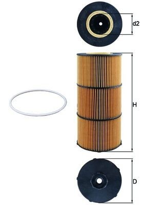MAHLE OX 832D Filtru ulei foto