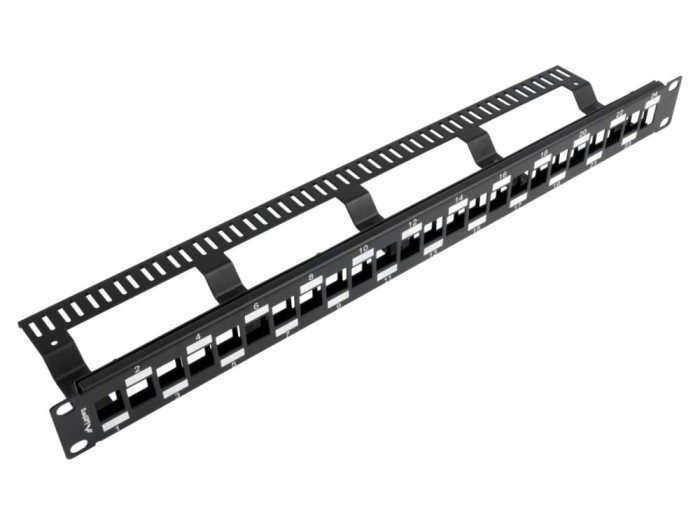 Patch Panel LANBERG Negru 24 Porturi Rack 19"