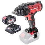 Raider RDP-SCIW20-5 + RDP-R20 - Masina de insurubat cu impact patrat 1/2 inch 400 Nm + Set 1 acumulator si incarcator Li-Ion 20 V 4 Ah