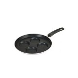 Tigaie pentru ouă si clătite, din aluminiu, 24cm, marmorata, negru, Kinghoff