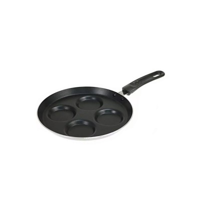 Tigaie pentru ouă si clătite, din aluminiu, 24cm, marmorata, negru, Kinghoff foto