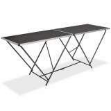 Cumpara ieftin Masă de lipire pliabilă, 200 x 60 x 78 cm, MDF și aluminiu