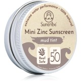 Suntribe Mini Zinc Sunscreen crema de fata cu minerale pentru protectie SPF 50 Mud Tint 15 g