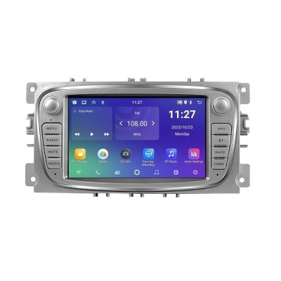 Navigatie dedicata cu Android Ford S-Max 2007 - 2014, gri, 2GB RAM, Radio GPS foto