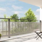VidaXL Prelata transparenta cu ochiuri 1x8 m polietilena