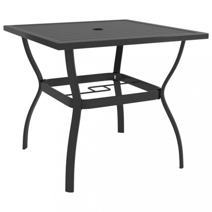 Gossi masa de gradina, antracit, 81,5 x 81,5 x 72 cm, otel