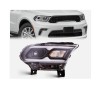 Far Dodge Durango, 07.2020-, montare fata, dreapta, cu lumini de zi tip LED; Tip=USA; LED; manual; negru; Omologare: SAE; LED; fara marcaj &amp;quot;DODG