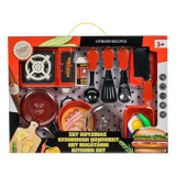 Set Bucătărie, 12 Piese, Multicolor, Accesorii Gătit, Jucărie pentru Copii