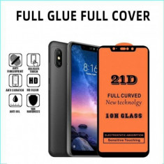 Folie Protectie ecran antisoc , Full Glue , Huawei P40 Lite 5G, Tempered Glass 21D , Full Face , Neagra Bulk