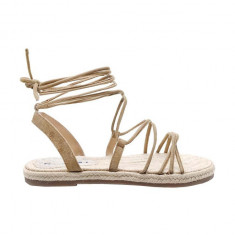 Manebi sandale Jute Sandals femei, culoarea bej, P 0.1 Y0