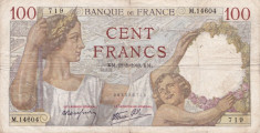 FRANTA 100 FRANCI FRANCS 1940 SULLY F foto