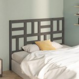 VidaXL Tăblie de pat, gri, 126x4x104 cm, lemn masiv de pin 818182