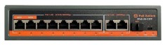 Switch smart PoE 8 porturi 100 1000mbps, 120W, 8GE(PoE)+2GE+1SFP, G0821GB-C