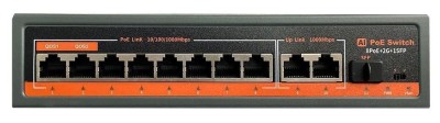 Switch smart PoE 8 porturi 100 1000mbps, 120W, 8GE(PoE)+2GE+1SFP, G0821GB-C foto