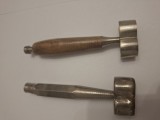 Forme mucenici Lot, antic, vintage, extrem de rare, Alama, metal masiv, lemn