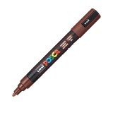 Marker UNI PC-5M Posca, 1.8-2.5 mm,varf mediu,maro cacao