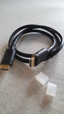 Cablu HDMI tata - HDMI tata la 1m, placat cu aur foto