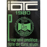 PROGRAME ANALITICE, NOTE DE CURS, STUDI. I.A.T.C. - ION TOBODASARU, 1980