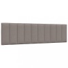 VidaXL Pernă pentru tăblie de pat, gri taupe, 180 cm, material textil