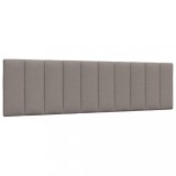VidaXL Pernă pentru tăblie de pat, gri taupe, 180 cm, material textil