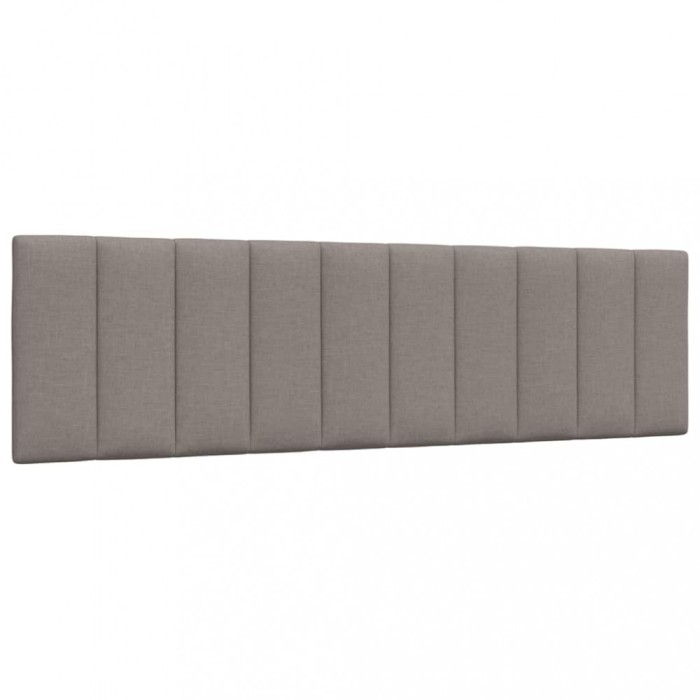 vidaXL Pernă pentru tăblie de pat, gri taupe, 180 cm, material textil