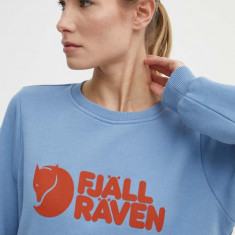 Fjallraven hanorac de bumbac Fjällräven Logo Sweater femei, cu imprimeu, F84143