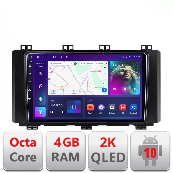 Navigatie Seat Ateca Android Octa Core Ecran 2K QLED GPS 4G 4+32GB 360 KIT-ateca+EDT-E409-2K CarStore Technology