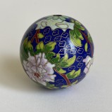 Sfera din cloisonne, alama cu email, motive florale (4)