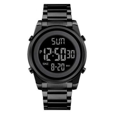 Ceas Digital Barbati SKMEI 1611 Negru , Afisaj LED, Functii Multiple, Design Sportiv, Cronometru, Alarma, Rezistent la Apa 3ATM foto