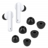 Set 6 Earpads kwmobile pentru Huawei Freebuds 4i, Spuma cu memorie, Negru, 60877.01