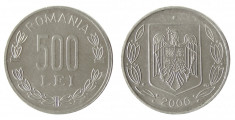 u678 ROMANIA 500 LEI 2000 UNC foto