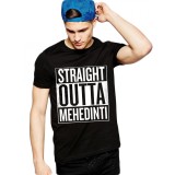 Tricou negru barbati - Straight Outta Mehedinti - XL