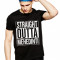 Tricou negru barbati - Straight Outta Mehedinti - L