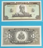 Haiti 1 Gourde 1989 L&#039;Ouverture UNC Bancnota Straina America Serie B237168 p#253