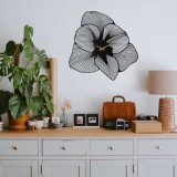 Cumpara ieftin Ceas de perete decorativ din metal Azalea Negru 70x70 cm