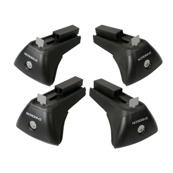 Evos IS (In-Rail Steel) kit de 4 picioare pentru bare de otel Quadra Garage AutoRide