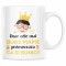 Cana alba personalizata &quot;Doar cele mai bune mame promoveaza ca si bunici, cadou pentru bunica&quot;, INOVATIX&reg;. 330ml