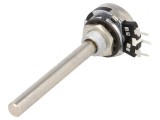 Potentiometru axial 2,5k&Omega; 200mW THT 6mm metalic