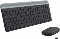 Kit tastatura + mouse wireless Logitech MK470, Slim foto