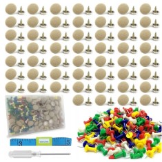 Set trusa pentru reparatii captuseala auto, nituri, clips, 70 buc, bej