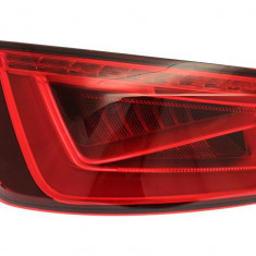 Stop spate lampa Audi A3 (8v), 06.2012-07.2016, Cabrio, Sedan, partea Stanga, exterior; LED; Omologare: ECE/SAE, TYC