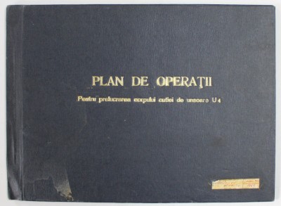 PLAN DE OPERATII PENTRU PRELUCRAREA CORPULUI CUTIEI DE UNSORARE U 4 , MATERIAL DIDACTIC , 1969 foto