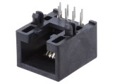 Soclu RJ45 Cat 5e Neecranat Aurit Profil Jos THT