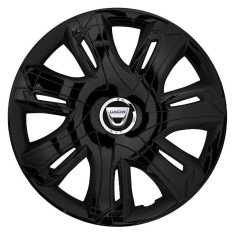 Set 4 capace roti Supernova black laquered R16 Compatibil Cu Dacia