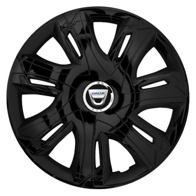 Set 4 capace roti Supernova black laquered R16 Compatibil Cu Dacia foto