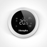 Termostat de ambient cu control prin internet Homplex NX1 programabil fara fir alb