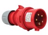 Fisa stecher 5 poli 3P+N+E 16A montaj pe cablu 6h 380V IP44 trifazic CEE mobil, METE