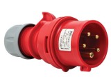 Fisa stecher 5 poli 3P+N+E 16A montaj pe cablu 6h 380V IP44 trifazic CEE mobil, METE