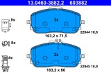 ATE 13.0460-3882.2 set placute frana,frana disc